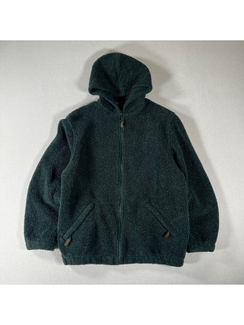 Vintage 90s B.U.M. Equipment Sherpa/Fleece Zip Up Hoodie S